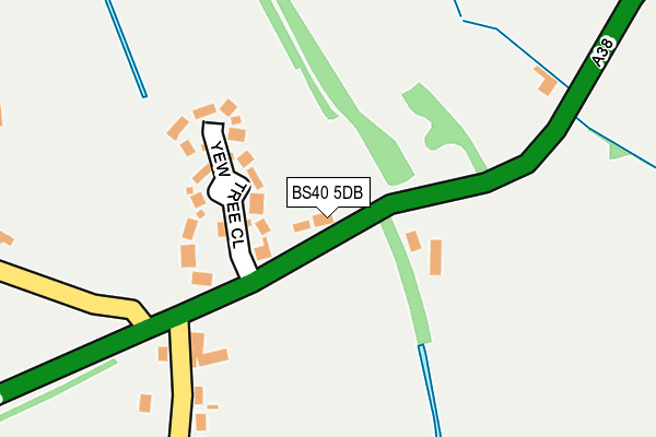 BS40 5DB map - OS OpenMap – Local (Ordnance Survey)