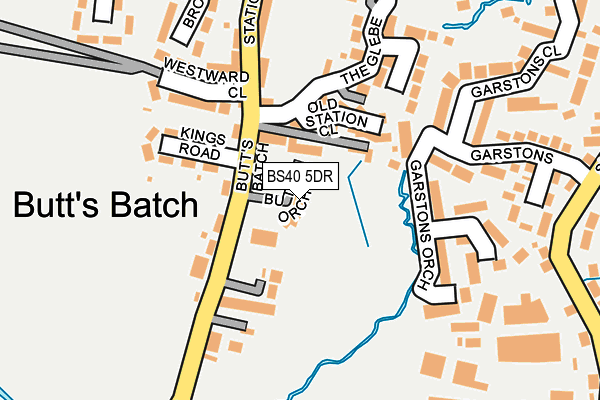 BS40 5DR map - OS OpenMap – Local (Ordnance Survey)