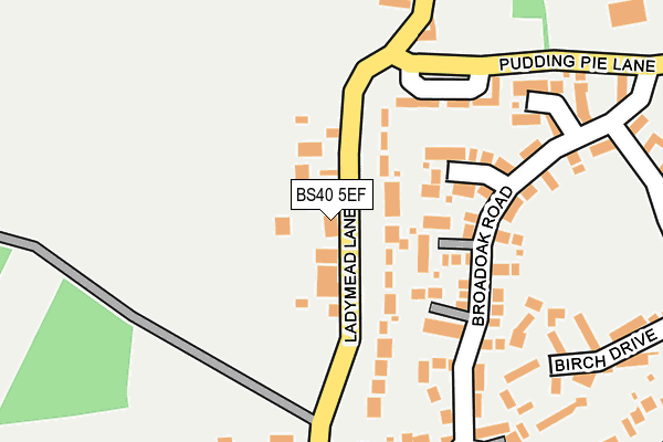 BS40 5EF map - OS OpenMap – Local (Ordnance Survey)