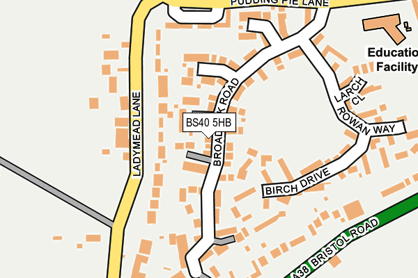 BS40 5HB map - OS OpenMap – Local (Ordnance Survey)
