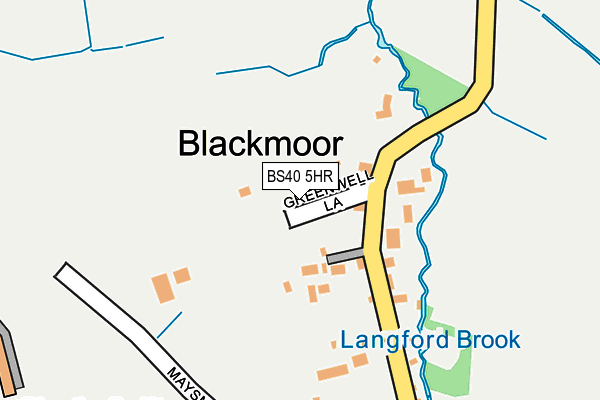 BS40 5HR map - OS OpenMap – Local (Ordnance Survey)