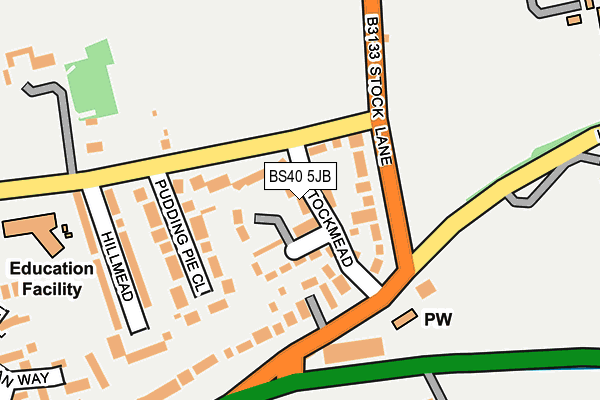 BS40 5JB map - OS OpenMap – Local (Ordnance Survey)