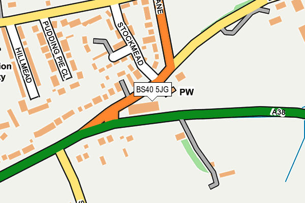 BS40 5JG map - OS OpenMap – Local (Ordnance Survey)