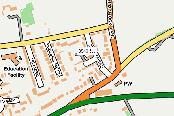 BS40 5JJ map - OS OpenMap – Local (Ordnance Survey)