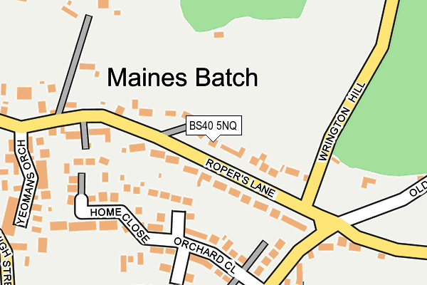 BS40 5NQ map - OS OpenMap – Local (Ordnance Survey)