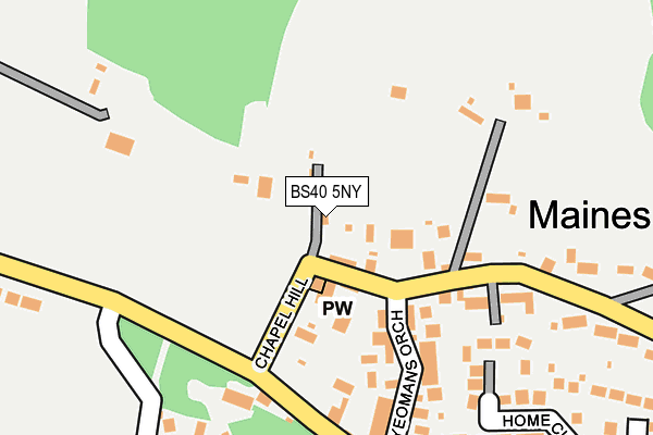 BS40 5NY map - OS OpenMap – Local (Ordnance Survey)