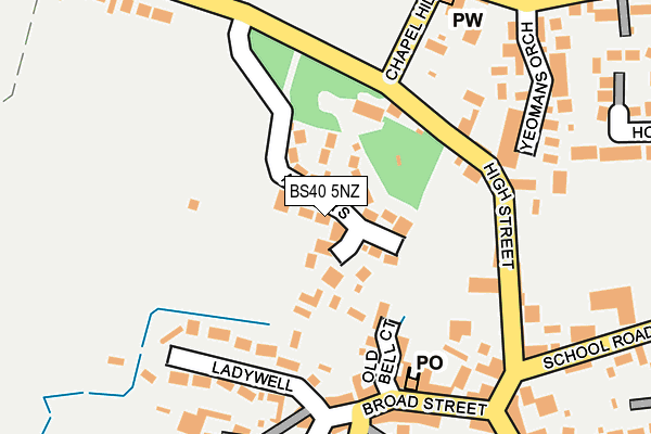 BS40 5NZ map - OS OpenMap – Local (Ordnance Survey)