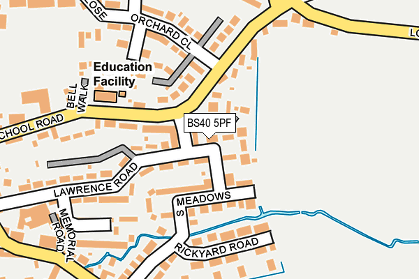 BS40 5PF map - OS OpenMap – Local (Ordnance Survey)