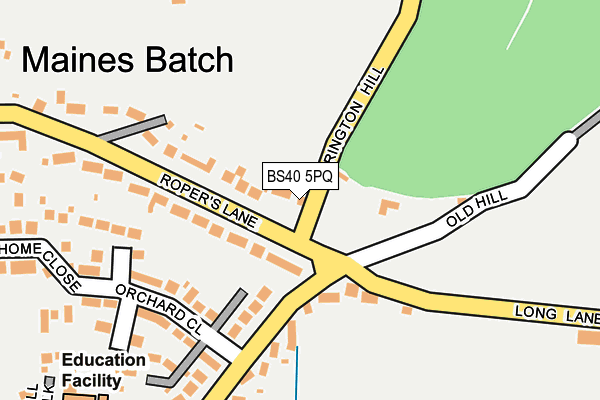 BS40 5PQ map - OS OpenMap – Local (Ordnance Survey)