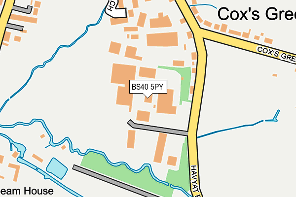 BS40 5PY map - OS OpenMap – Local (Ordnance Survey)