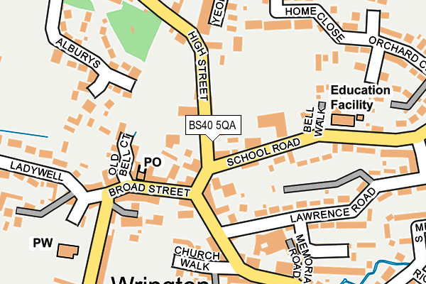BS40 5QA map - OS OpenMap – Local (Ordnance Survey)