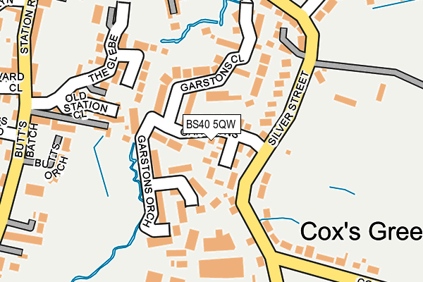 BS40 5QW map - OS OpenMap – Local (Ordnance Survey)