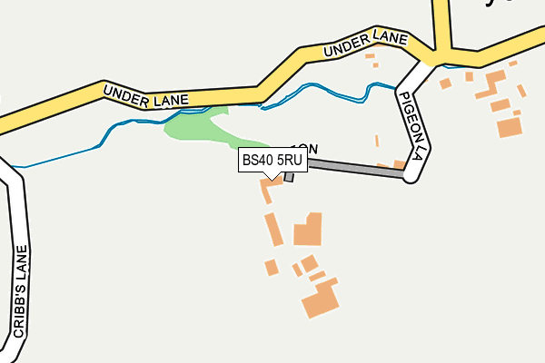 BS40 5RU map - OS OpenMap – Local (Ordnance Survey)