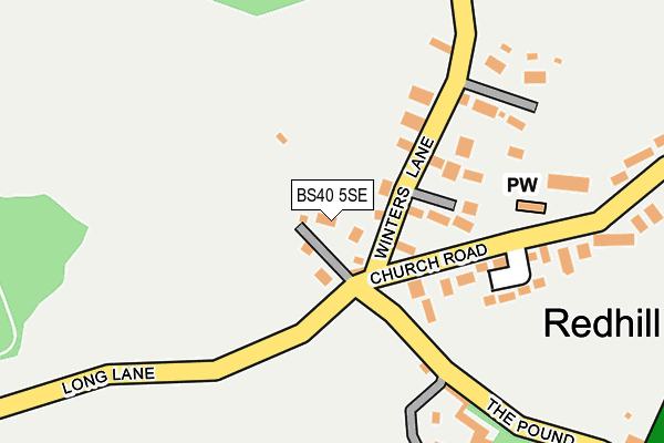 BS40 5SE map - OS OpenMap – Local (Ordnance Survey)