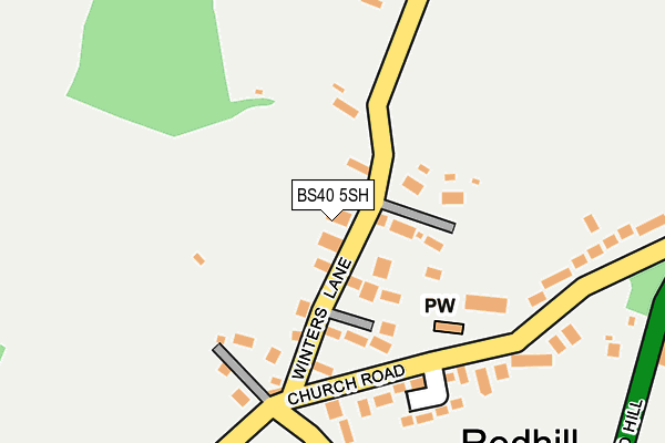 BS40 5SH map - OS OpenMap – Local (Ordnance Survey)