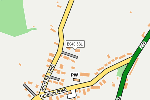 BS40 5SL map - OS OpenMap – Local (Ordnance Survey)