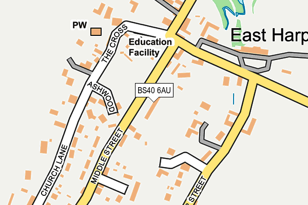 BS40 6AU map - OS OpenMap – Local (Ordnance Survey)