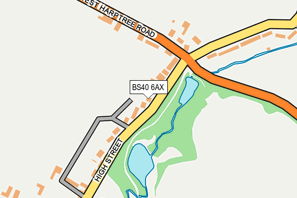 BS40 6AX map - OS OpenMap – Local (Ordnance Survey)