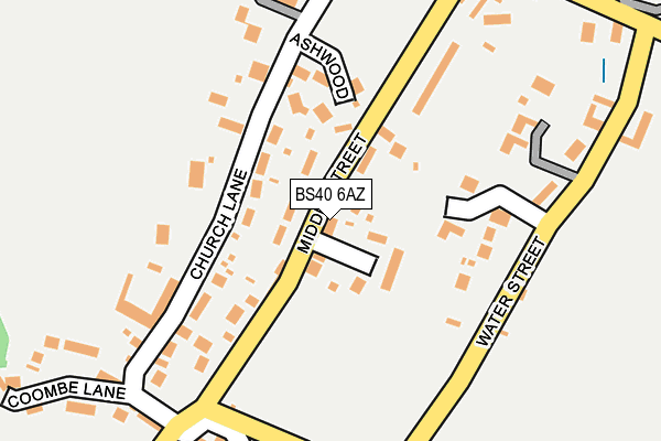 BS40 6AZ map - OS OpenMap – Local (Ordnance Survey)