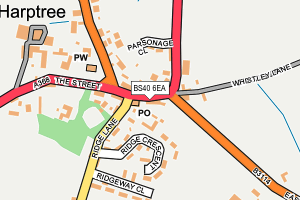 BS40 6EA map - OS OpenMap – Local (Ordnance Survey)
