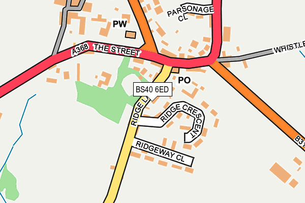 BS40 6ED map - OS OpenMap – Local (Ordnance Survey)