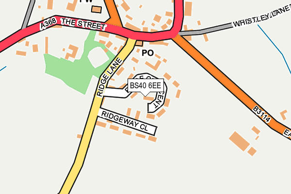 BS40 6EE map - OS OpenMap – Local (Ordnance Survey)