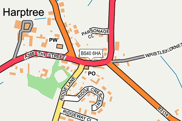 BS40 6HA map - OS OpenMap – Local (Ordnance Survey)
