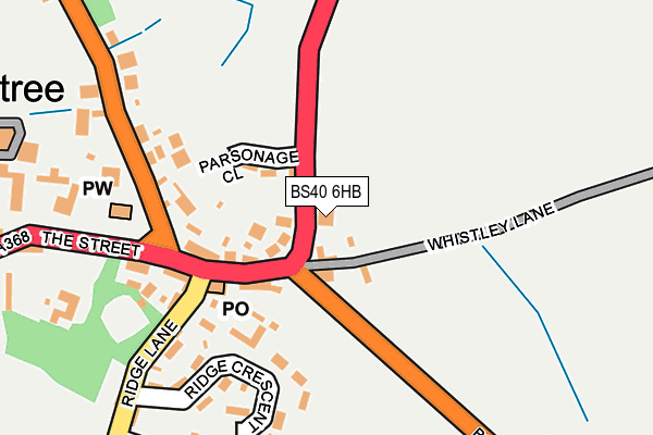 BS40 6HB map - OS OpenMap – Local (Ordnance Survey)