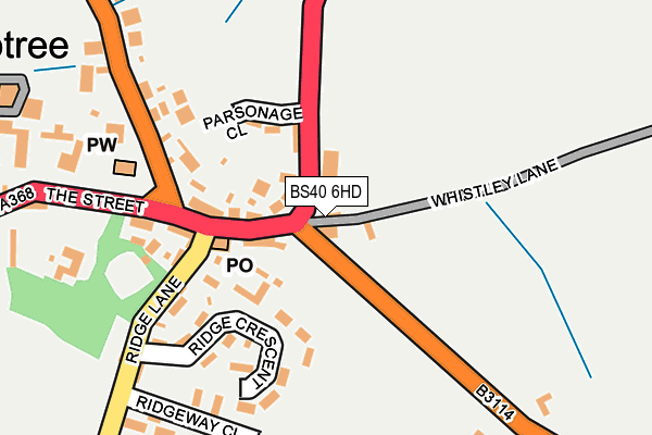 BS40 6HD map - OS OpenMap – Local (Ordnance Survey)