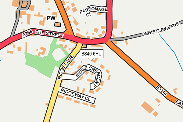 BS40 6HU map - OS OpenMap – Local (Ordnance Survey)