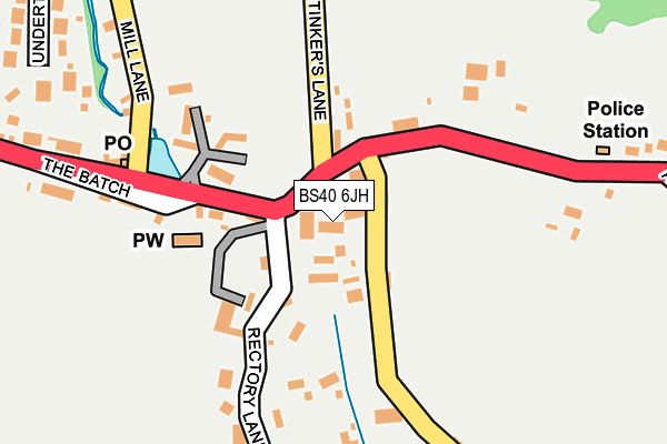 BS40 6JH map - OS OpenMap – Local (Ordnance Survey)