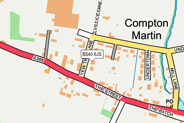BS40 6JS map - OS OpenMap – Local (Ordnance Survey)