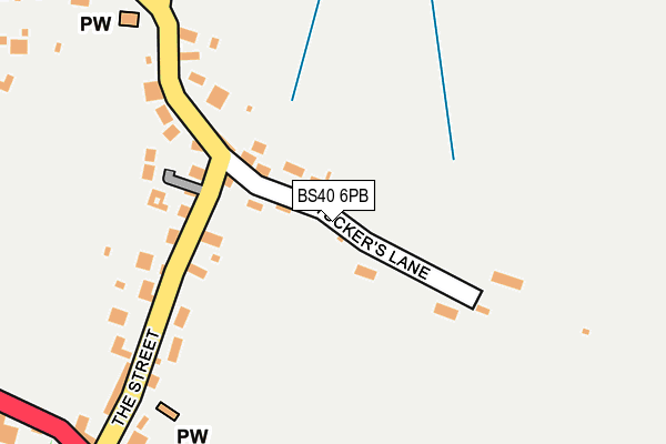 BS40 6PB map - OS OpenMap – Local (Ordnance Survey)
