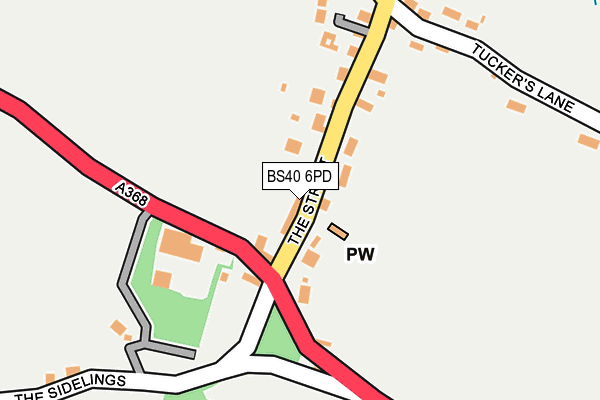 BS40 6PD map - OS OpenMap – Local (Ordnance Survey)