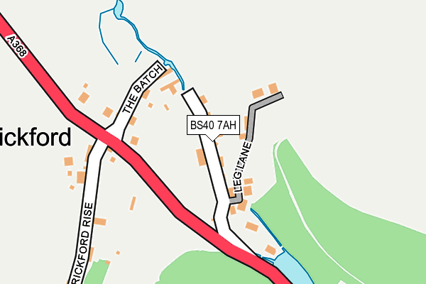 BS40 7AH map - OS OpenMap – Local (Ordnance Survey)