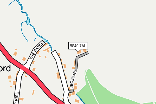 BS40 7AL map - OS OpenMap – Local (Ordnance Survey)