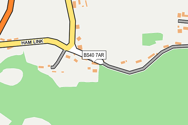 BS40 7AR map - OS OpenMap – Local (Ordnance Survey)