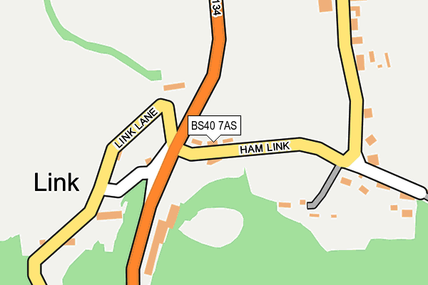 BS40 7AS map - OS OpenMap – Local (Ordnance Survey)