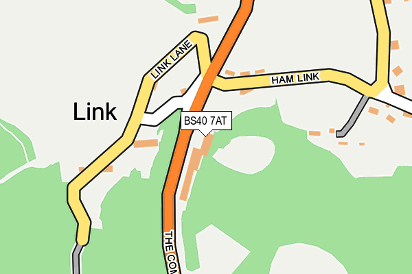 BS40 7AT map - OS OpenMap – Local (Ordnance Survey)