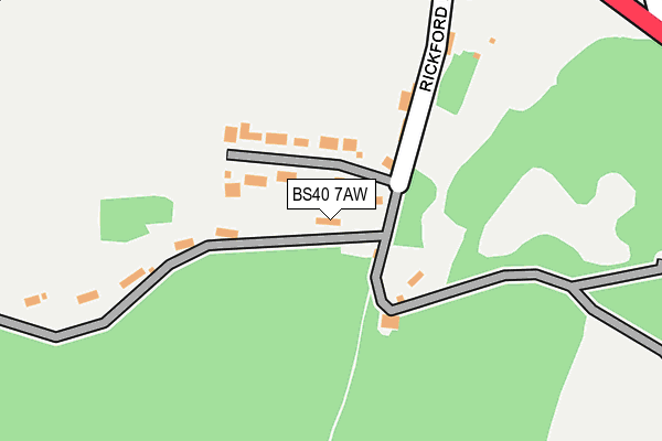BS40 7AW map - OS OpenMap – Local (Ordnance Survey)