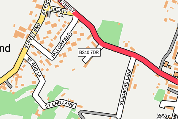 BS40 7DR map - OS OpenMap – Local (Ordnance Survey)