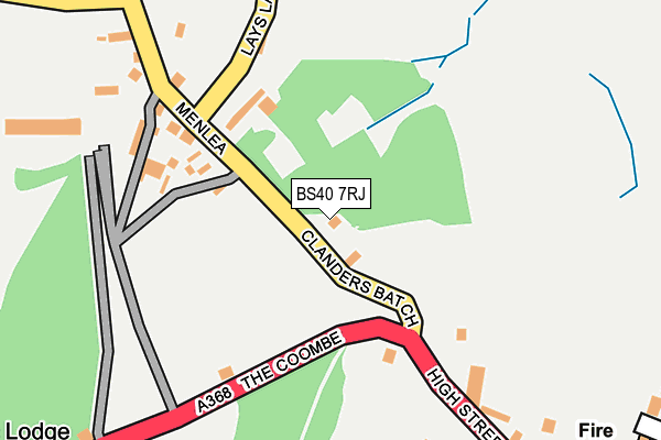 BS40 7RJ map - OS OpenMap – Local (Ordnance Survey)