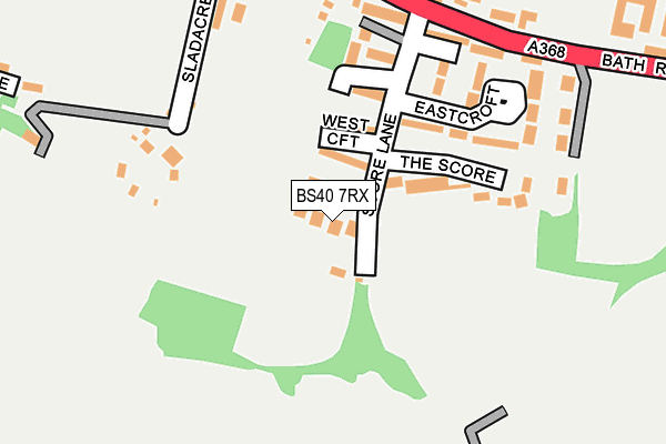 BS40 7RX map - OS OpenMap – Local (Ordnance Survey)