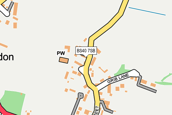 BS40 7SB map - OS OpenMap – Local (Ordnance Survey)