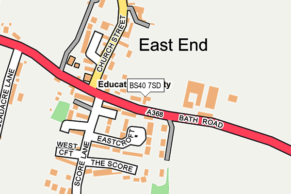BS40 7SD map - OS OpenMap – Local (Ordnance Survey)