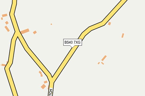 BS40 7XG map - OS OpenMap – Local (Ordnance Survey)