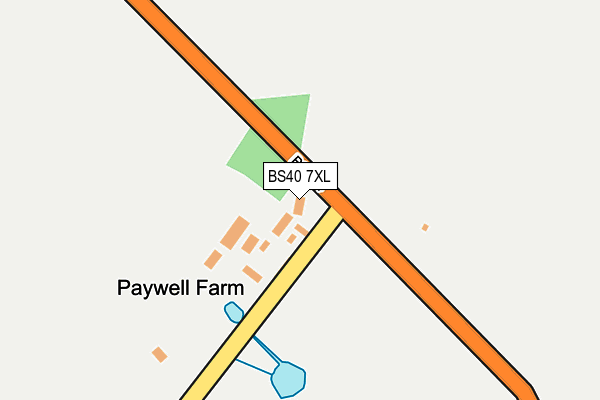 BS40 7XL map - OS OpenMap – Local (Ordnance Survey)