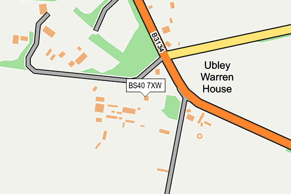 BS40 7XW map - OS OpenMap – Local (Ordnance Survey)
