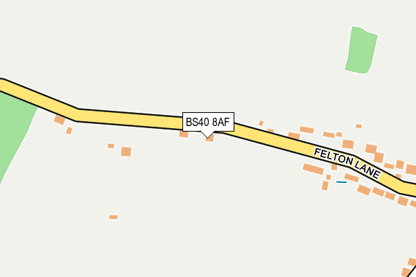 BS40 8AF map - OS OpenMap – Local (Ordnance Survey)
