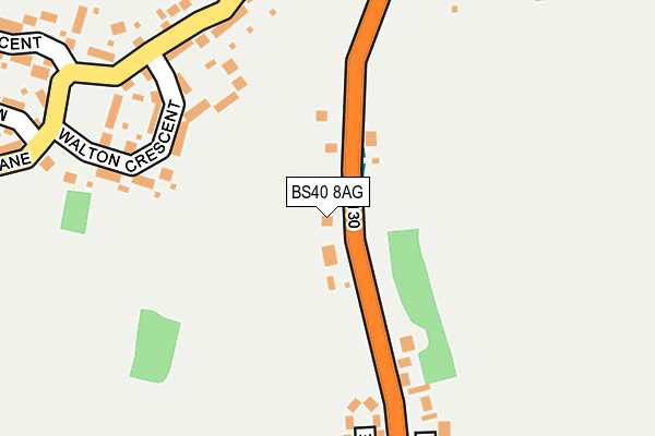 BS40 8AG map - OS OpenMap – Local (Ordnance Survey)